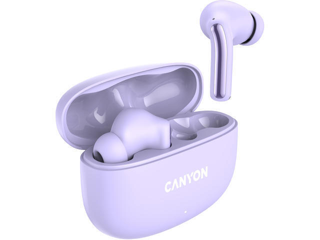 Canyon OnGo 9 In-ear Bluetooth Handsfree Ακουστικά με Θήκη Φόρτισης Μωβ - Image 3