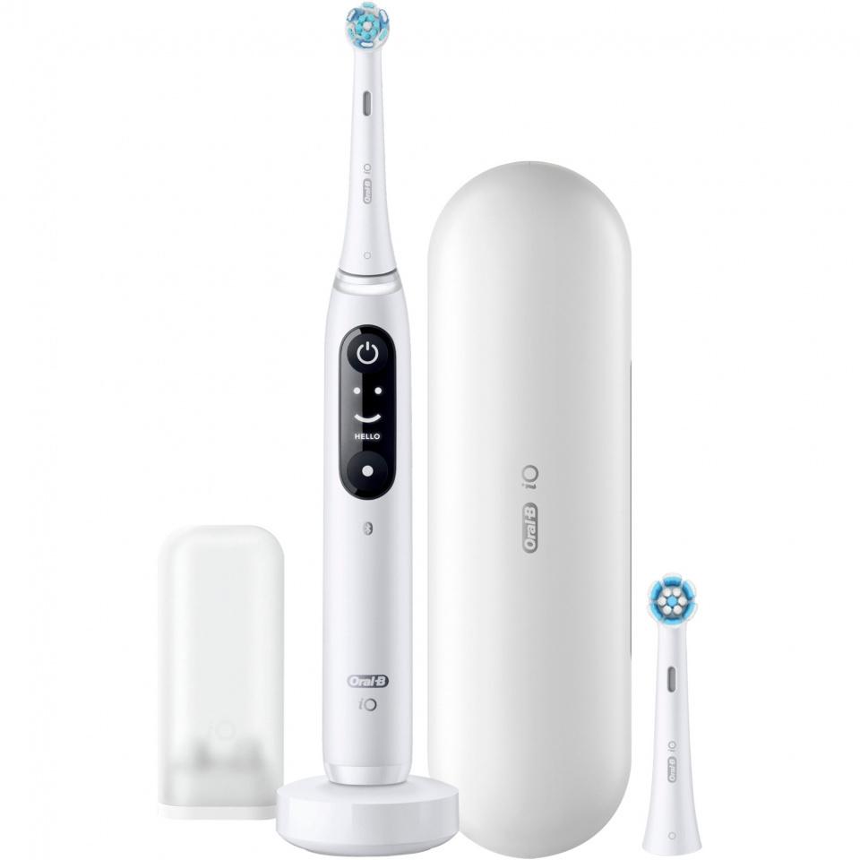 Oral-B iO Series 8N Ηλεκτρική Οδοντόβουρτσα με Χρονομετρητή, Αισθητήρα Πίεσης και Θήκη Ταξιδίου White Alabaster - Image 5