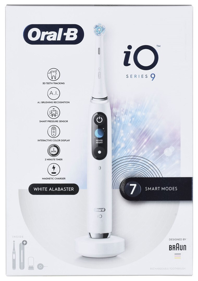 Oral-B iO Series 9 Ηλεκτρική Οδοντόβουρτσα με Αισθητήρα Πίεσης White - Image 6
