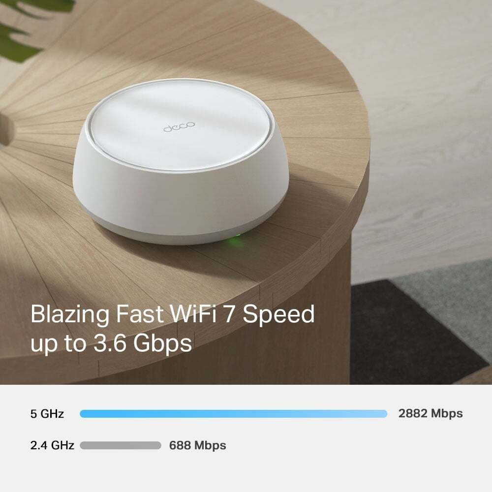 TP-LINK Deco BE25 v1 WiFi Mesh Network Access Point Wi‑Fi 7 Dual Band (2.4 & 5GHz) σε Τριπλό Kit - Image 7