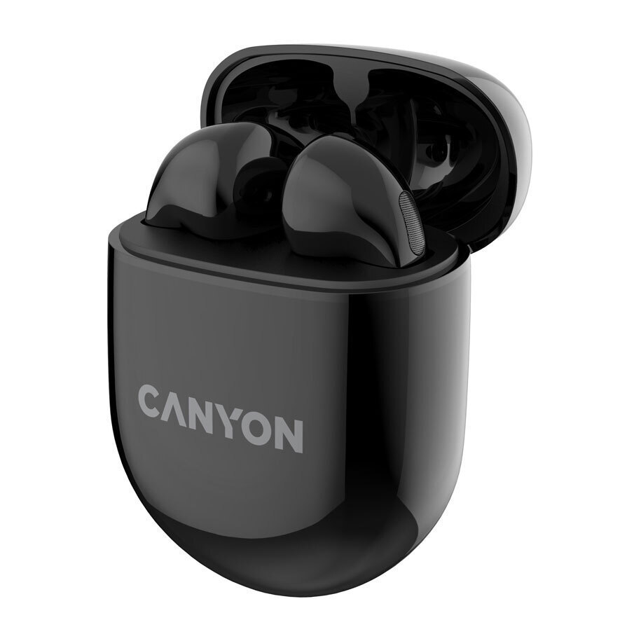 Canyon In-ear Bluetooth Handsfree Ακουστικά με Θήκη Φόρτισης Μαύρα - Image 4