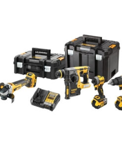 Alternative view of Dewalt DCK429P3T Σετ Γωνιακός Τροχός, Δραπανοκατσάβιδο, Κατσαβίδι & Σκαπτικό 18V με 3 Μπαταρίες 5Ah και Θήκη
