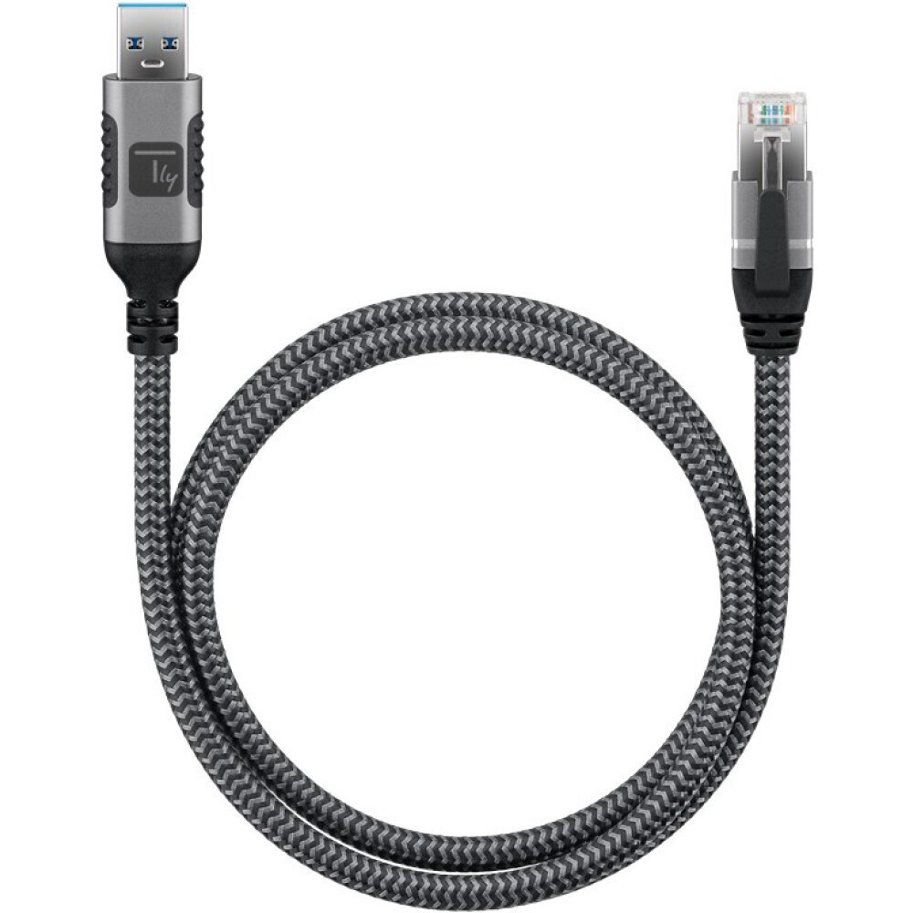 Techly Icoc U3a-rj45-010 Καλώδιο Usb 3.0 Male Ethernet Rj45 Male 1m - Image 2