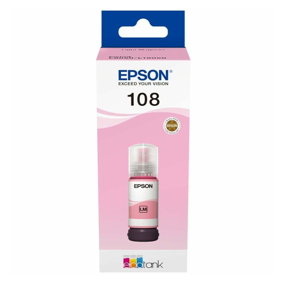 Epson 108 Γνήσιο Μελάνι Εκτυπωτή InkJet Ανοιχτό Ματζέντα (C13T09C64A) - Image 2