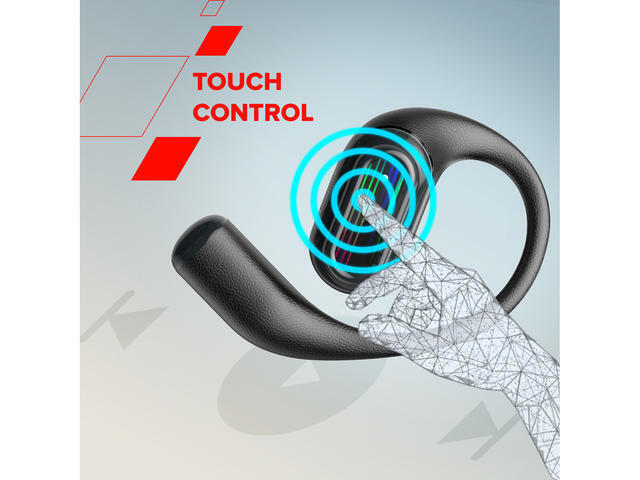 Canyon OnFlow 12 Open Ear Bluetooth Handsfree Ακουστικά με Θήκη Φόρτισης Μαύρα - Image 7