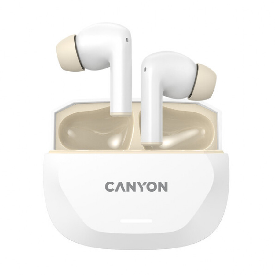 Canyon In-ear Bluetooth Handsfree Ακουστικά Λευκά