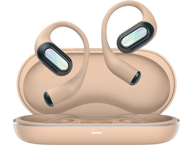 Canyon OnFlow 12 Open Ear Bluetooth Handsfree Ακουστικά με Θήκη Φόρτισης Μπεζ