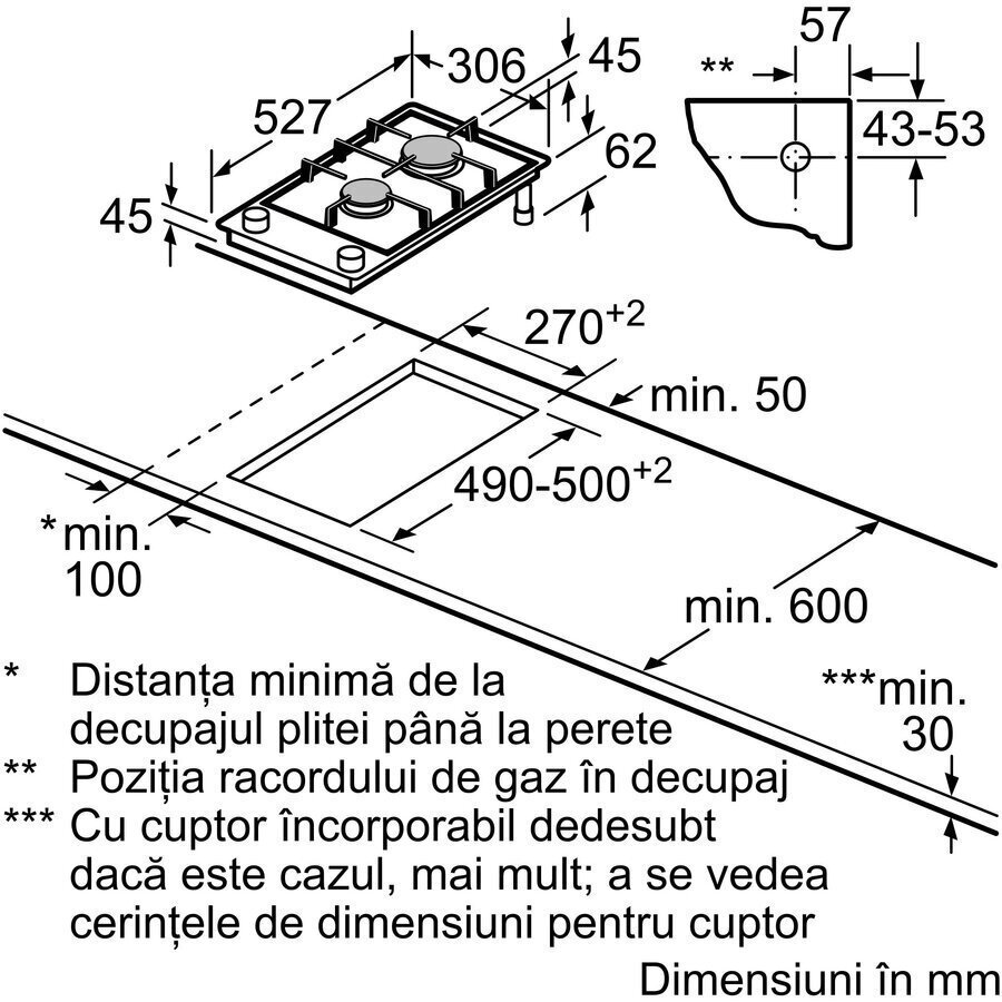 Bosch Serie 8 Domino Εστία Φυσικού Αερίου Αυτόνομη 30x52εκ. PRB3A6I40 - Image 10