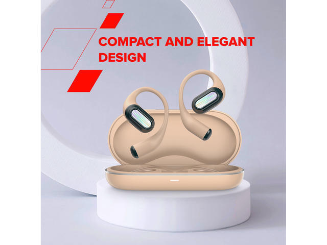 Canyon OnFlow 12 Open Ear Bluetooth Handsfree Ακουστικά με Θήκη Φόρτισης Μπεζ - Image 6