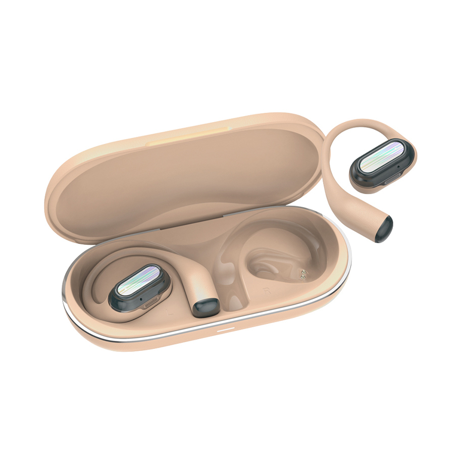 Canyon OnFlow 12 Open Ear Bluetooth Handsfree Ακουστικά με Θήκη Φόρτισης Μπεζ - Image 4