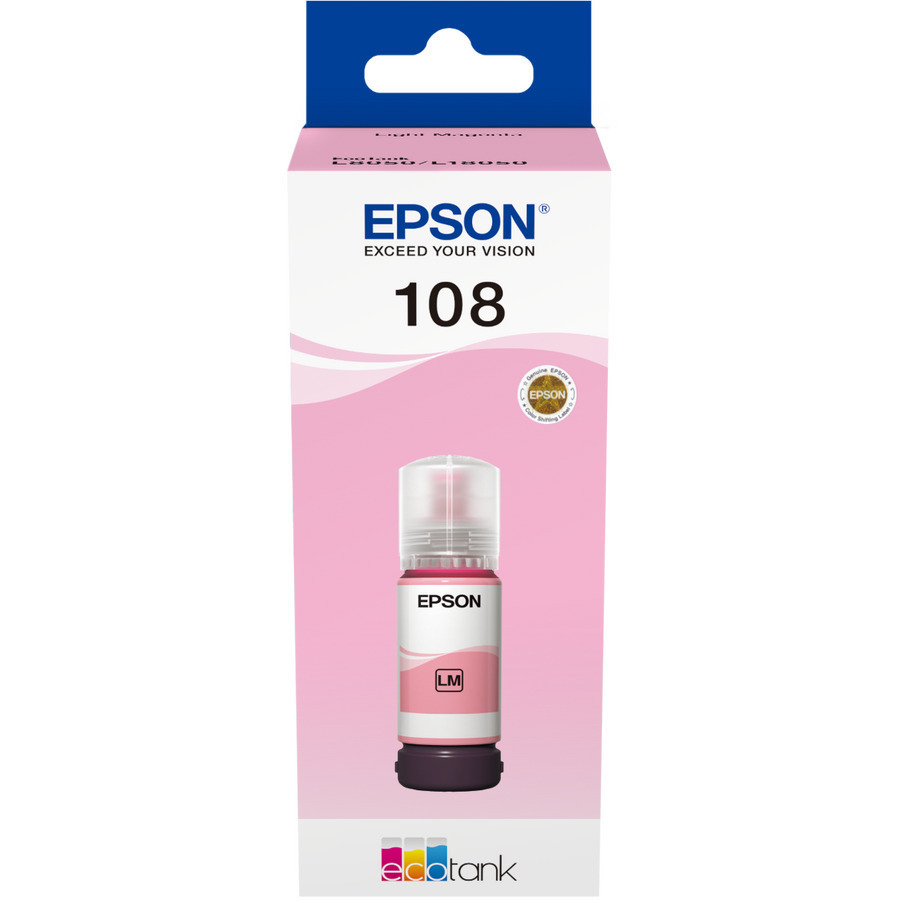 Epson 108 Γνήσιο Μελάνι Εκτυπωτή InkJet Ανοιχτό Ματζέντα (C13T09C64A) - Image 3