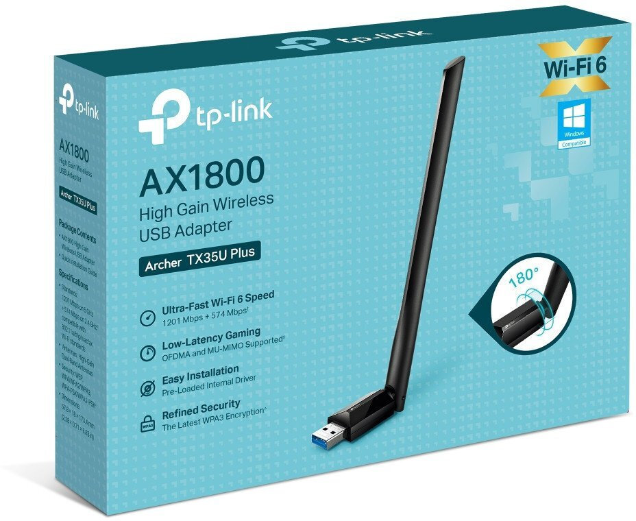 TP-LINK Tx35u Plus v1 Ασύρματος USB Αντάπτορας Δικτύου 1800Mbps - Image 6