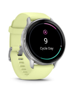 Alternative view of Garmin Venu 4 Stainless Steel 45mm Αδιάβροχο Smartwatch με Παλμογράφο (Silver with Citron)