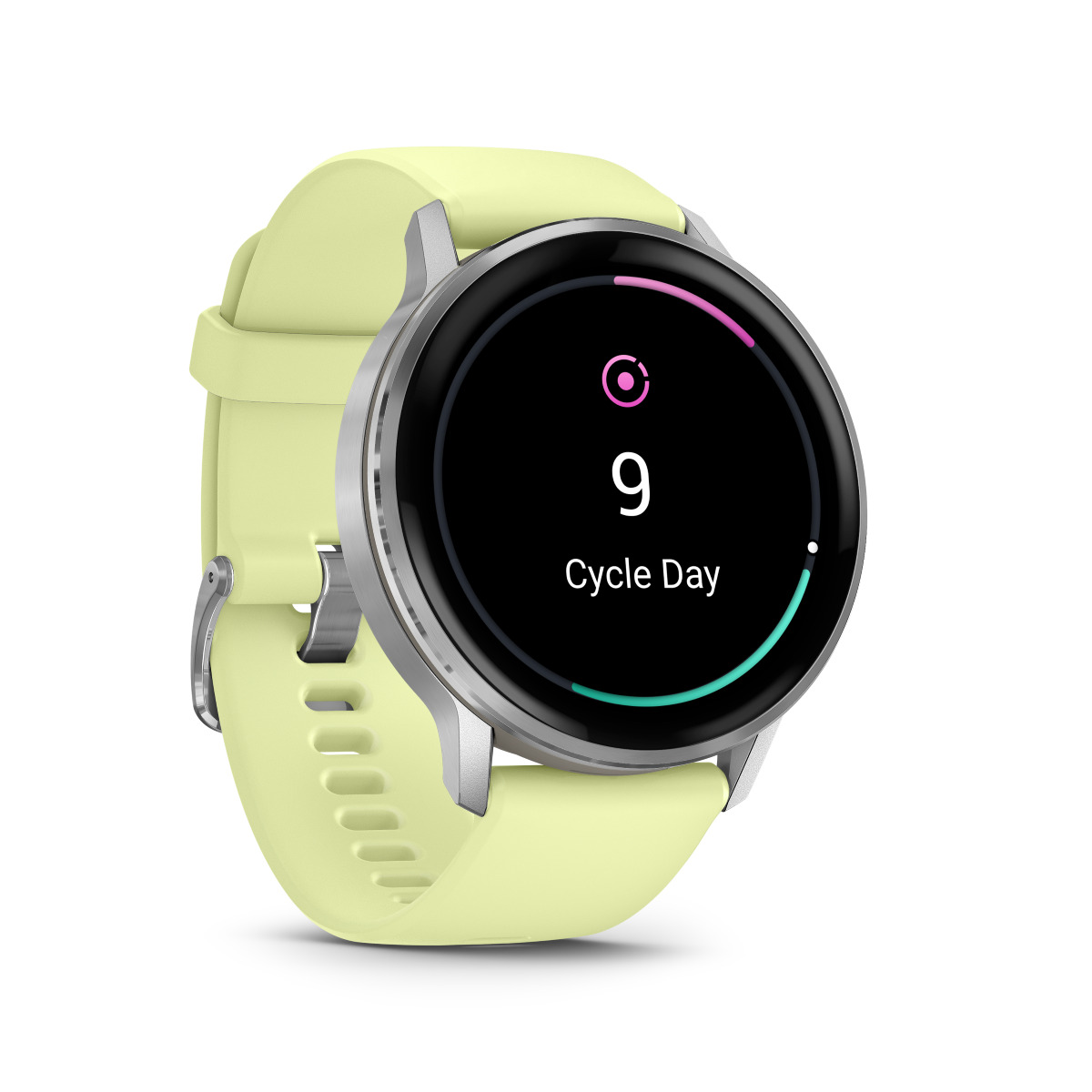 Garmin Venu 4 Stainless Steel 45mm Αδιάβροχο Smartwatch με Παλμογράφο (Silver with Citron) - Image 2