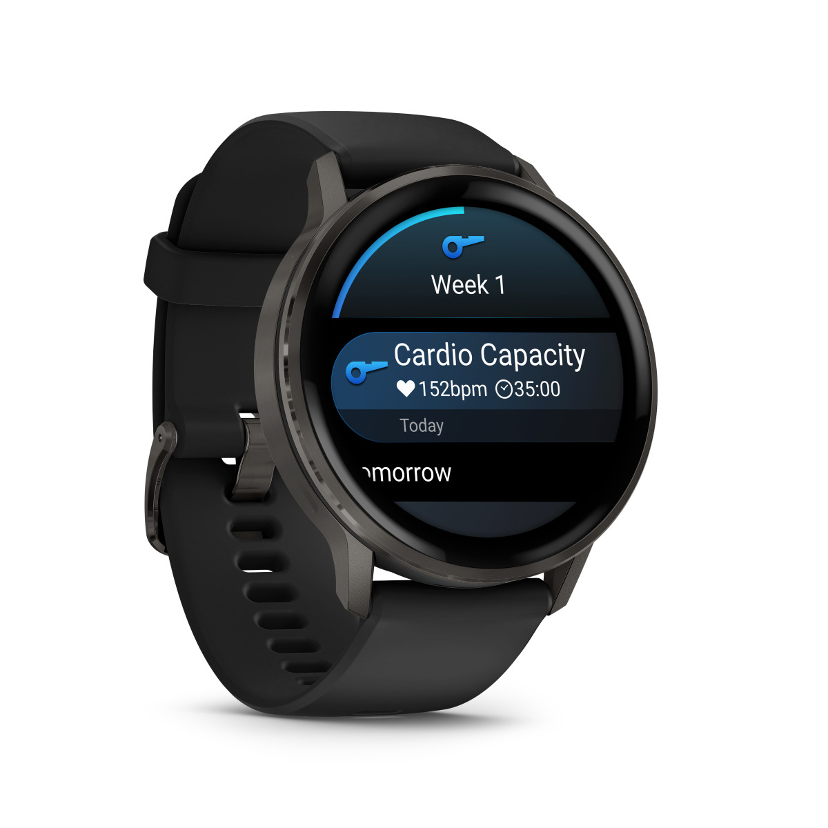 Garmin Venu 4 Stainless Steel 45mm Αδιάβροχο Smartwatch με Παλμογράφο (Slate with Black) - Image 4