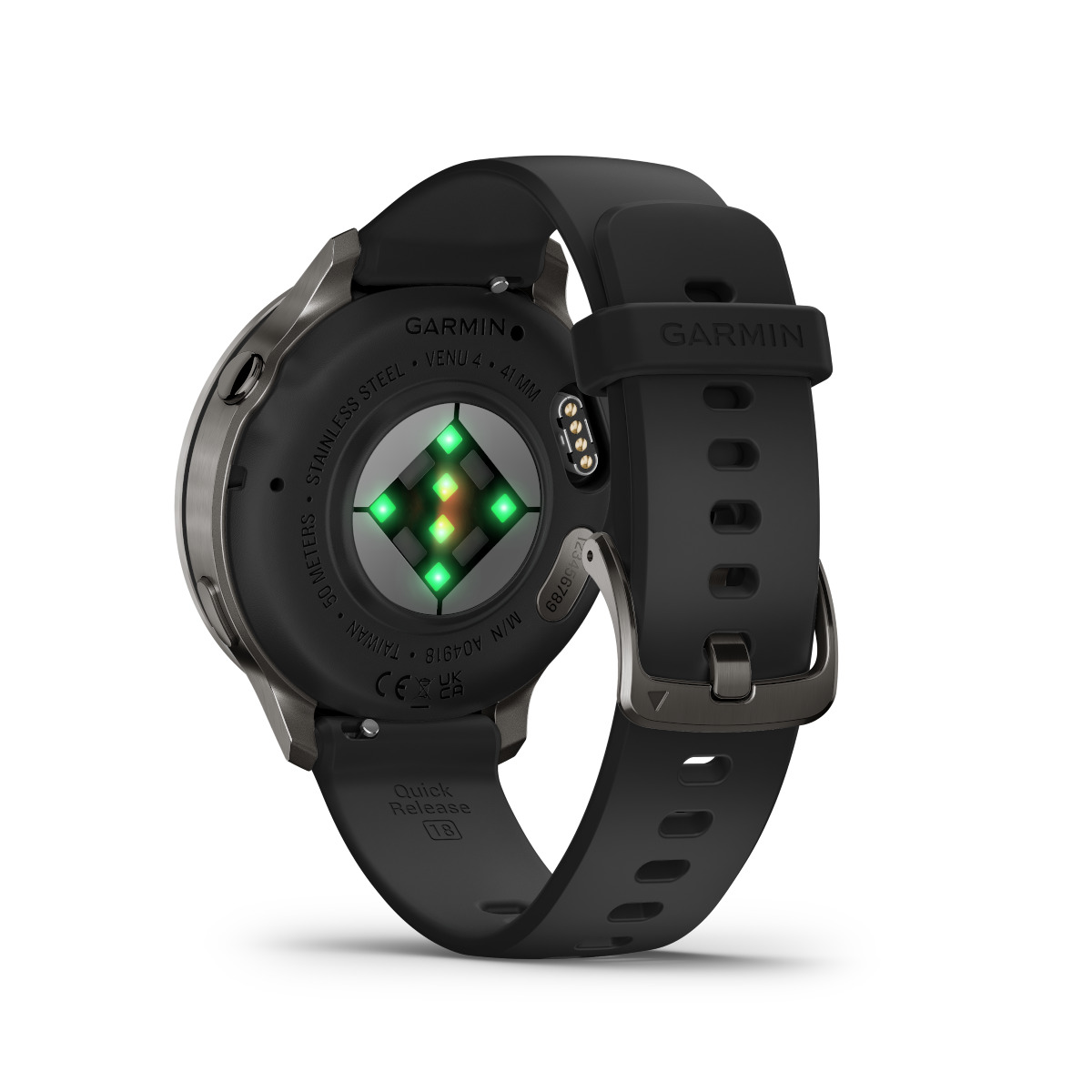 Garmin Venu 4 Stainless Steel 41mm Αδιάβροχο Smartwatch με Παλμογράφο (Slate with Black) - Image 9