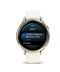 Alternative view of Garmin Venu 4 Stainless Steel 41mm Αδιάβροχο Smartwatch με Παλμογράφο (Lunar Gold with Bone)