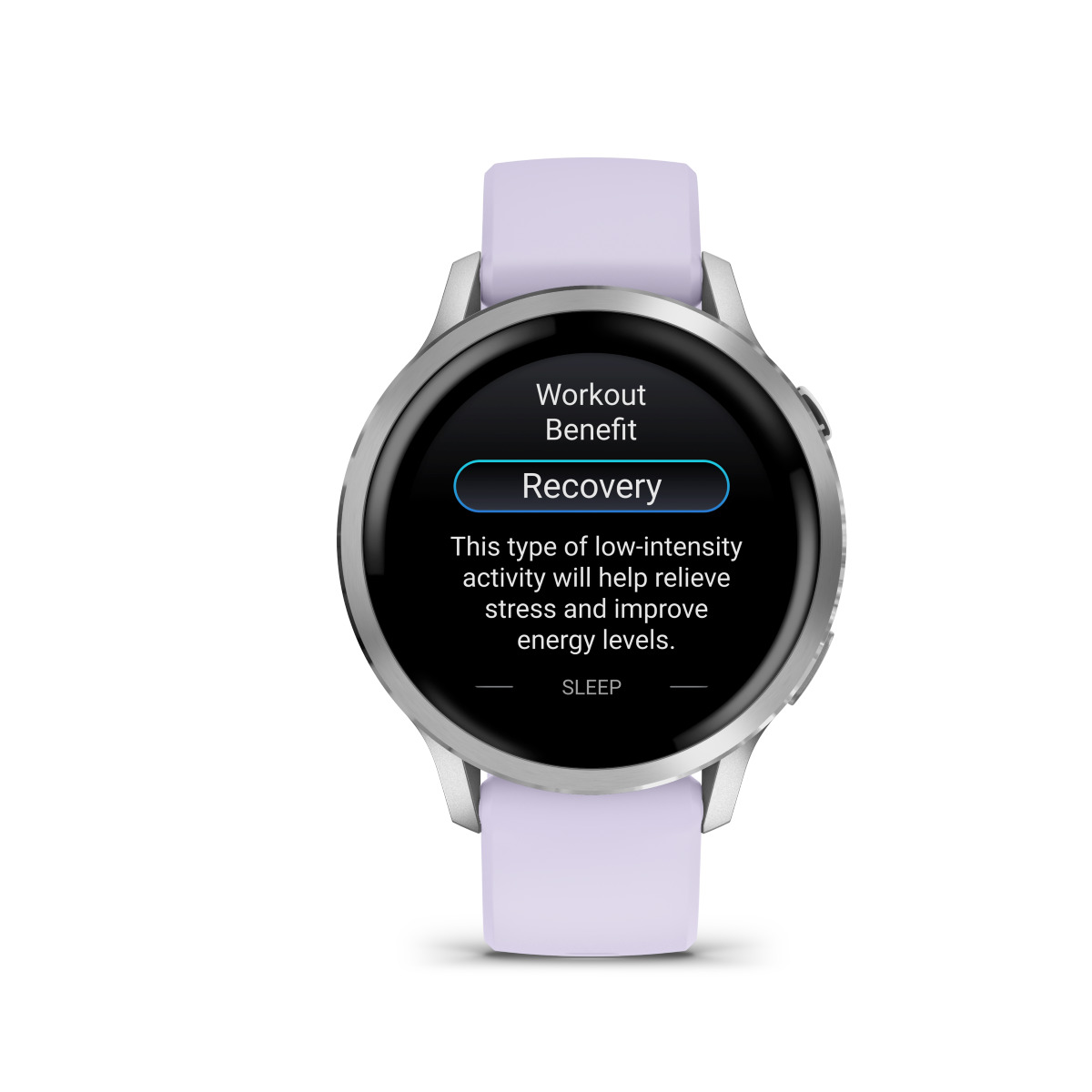 Garmin Venu 4 Stainless Steel 41mm Αδιάβροχο Smartwatch με Παλμογράφο (Silver with Periwinkle) - Image 2