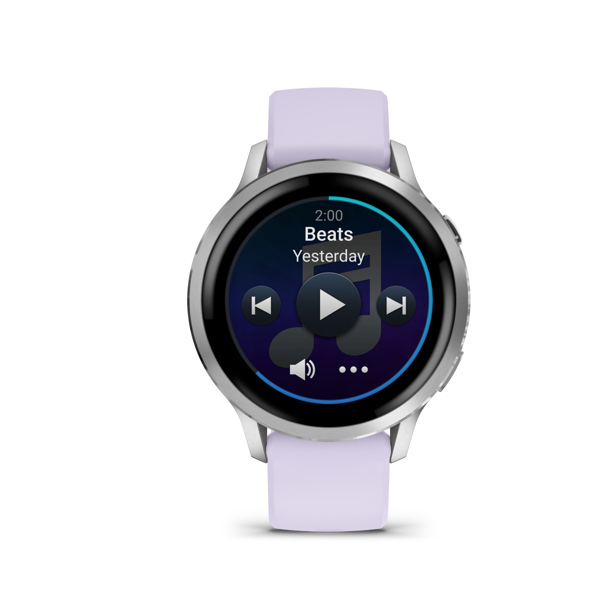 Garmin Venu 4 Stainless Steel 41mm Αδιάβροχο Smartwatch με Παλμογράφο (Silver with Periwinkle) - Image 3