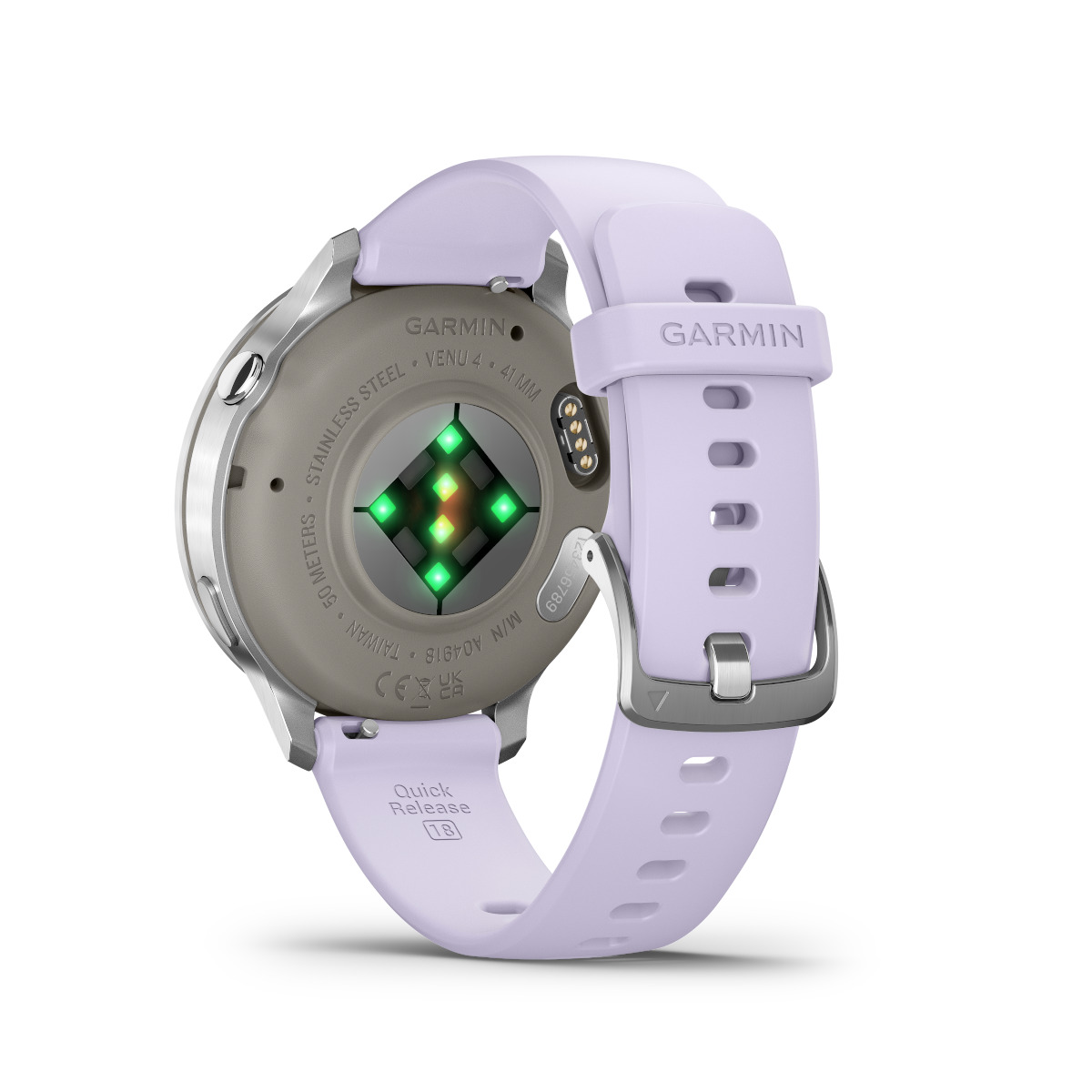Garmin Venu 4 Stainless Steel 41mm Αδιάβροχο Smartwatch με Παλμογράφο (Silver with Periwinkle) - Image 7