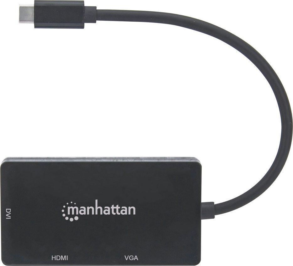 Manhattan USB-C Docking Station με HDMI Μαύρο (152983) - Image 4