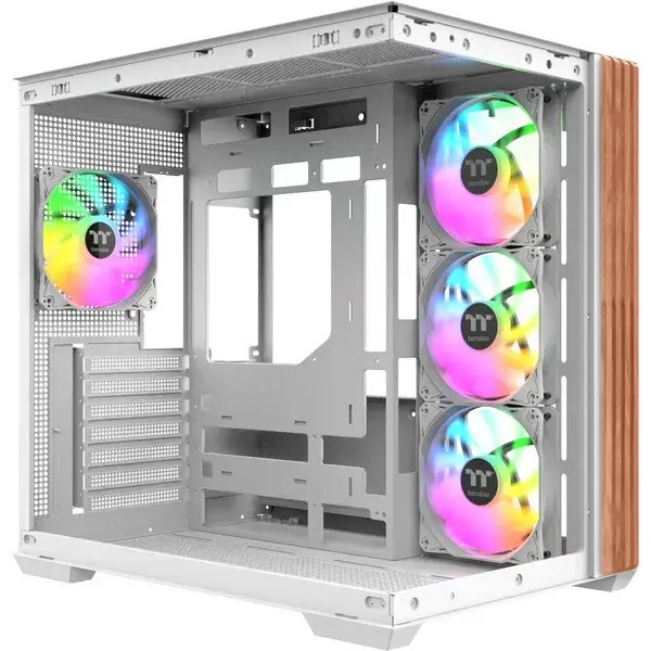 Thermaltake View 380 WS ARGB Gaming Midi Tower Κουτί Υπολογιστή με Πλαϊνό Παράθυρο Snow White - Image 2
