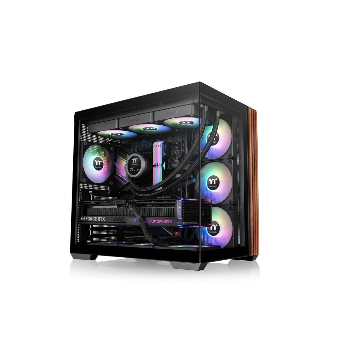 Thermaltake View 380 WS ARGB Gaming Midi Tower Κουτί Υπολογιστή με Πλαϊνό Παράθυρο Μαύρο - Image 4