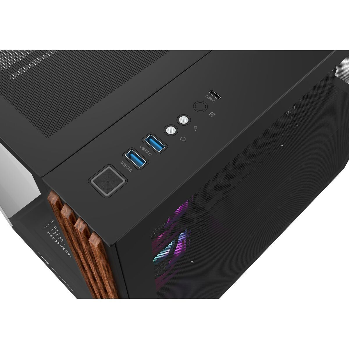 Thermaltake View 380 WS ARGB Gaming Midi Tower Κουτί Υπολογιστή με Πλαϊνό Παράθυρο Μαύρο - Image 6