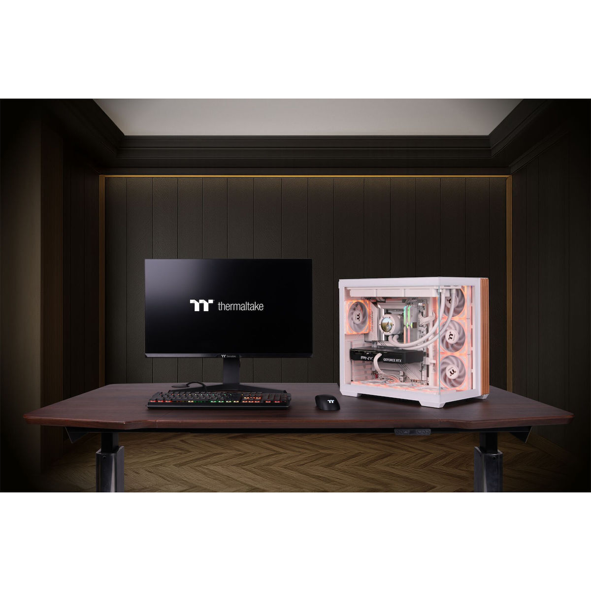 Thermaltake View 380 WS ARGB Gaming Midi Tower Κουτί Υπολογιστή με Πλαϊνό Παράθυρο Snow White - Image 7