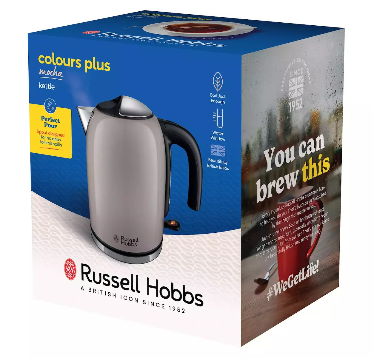 Russell Hobbs Plus Βραστήρας 1.7lt 2400W Καφέ - Image 5