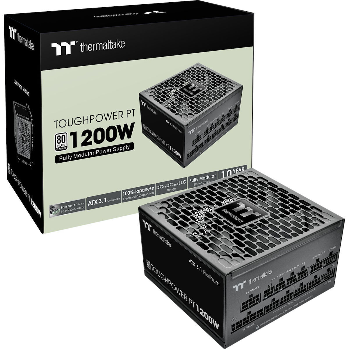 Thermaltake Toughpower PT 1200W Μαύρο Τροφοδοτικό Υπολογιστή Full Modular 80 Plus Platinum - Image 8