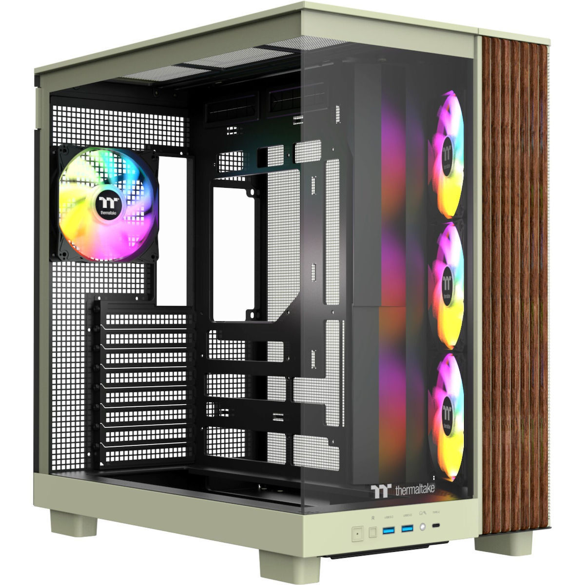 Thermaltake View 380 XL WS ARGB Gaming Midi Tower Κουτί Υπολογιστή με Πλαϊνό Παράθυρο Matcha Green