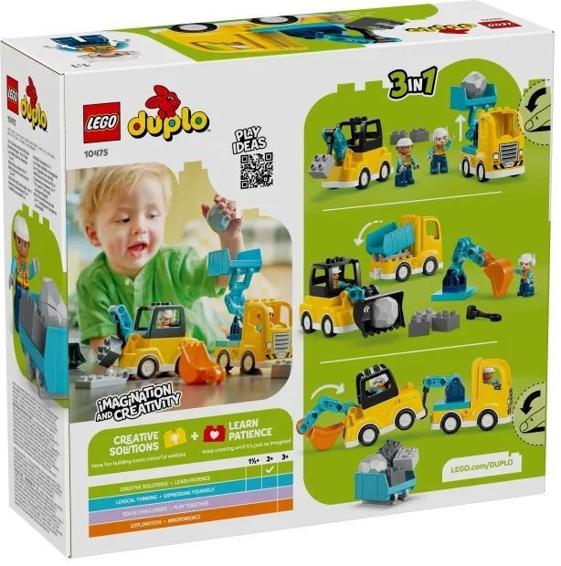 LEGO Duplo 3in1 Construction Vehicles για 2+ Ετών 22τμχ 10475 - Image 2