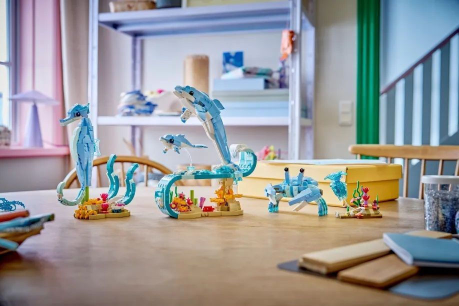 LEGO Creator 3-in-1 Sea Animals: Beautiful Dolphins για 9+ Ετών 542τμχ 31385 - Image 6
