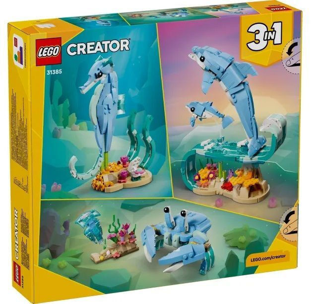 LEGO Creator 3-in-1 Sea Animals: Beautiful Dolphins για 9+ Ετών 542τμχ 31385 - Image 7
