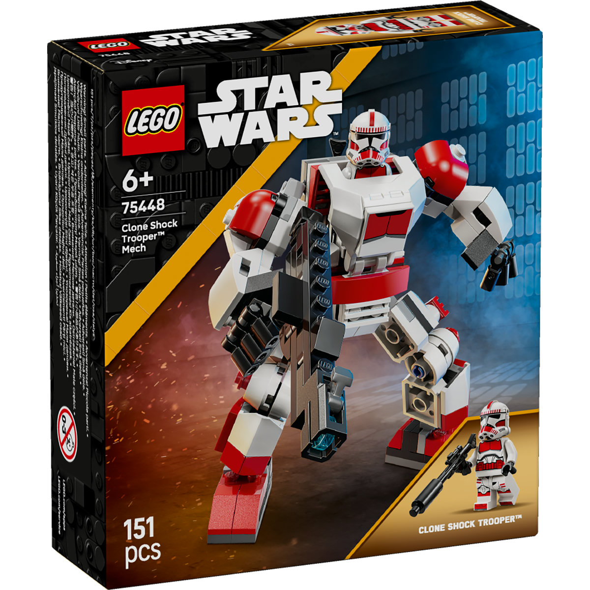 LEGO Star Wars Clone Shock Trooper™ Mech για 6+ Ετών 151τμχ 75448 - Image 2