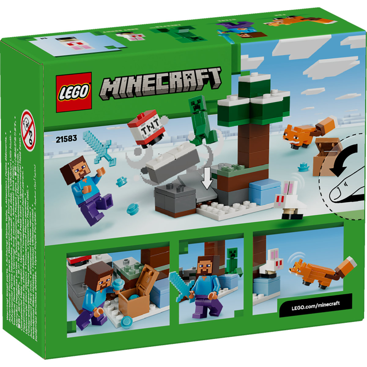LEGO Minecraft Steve's Taiga Adventure για 6+ Ετών 79τμχ 21583 - Image 3