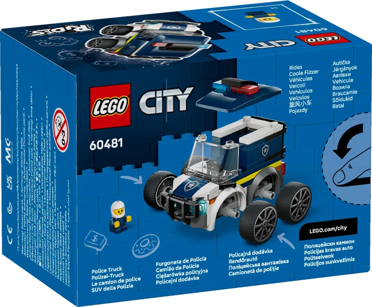 LEGO City Rides – Police Truck για 5+ Ετών 71τμχ 60481 - Image 2
