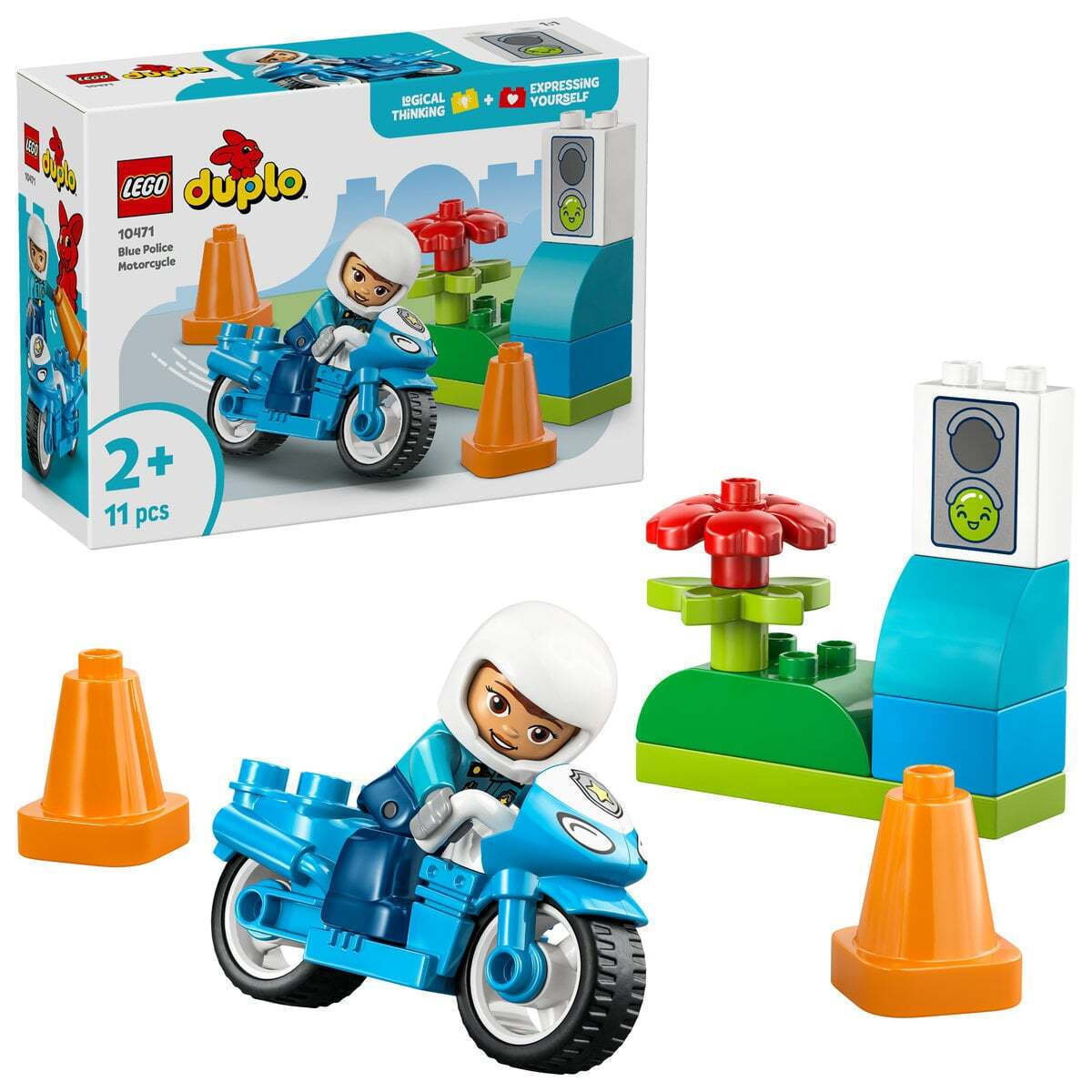 LEGO Duplo Blue Police Motorcycle για 2+ Ετών 11τμχ 10471 - Image 8