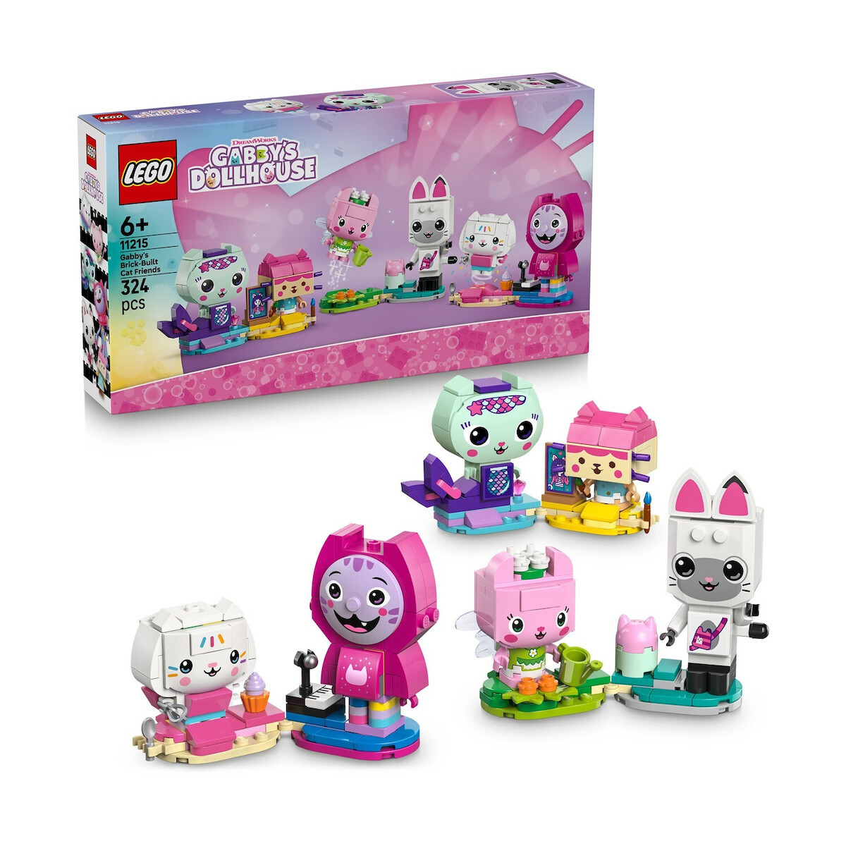 LEGO Gabby's Dollhouse Gabby's Brick-Built Cat Friends για 6+ Ετών 324τμχ 11215