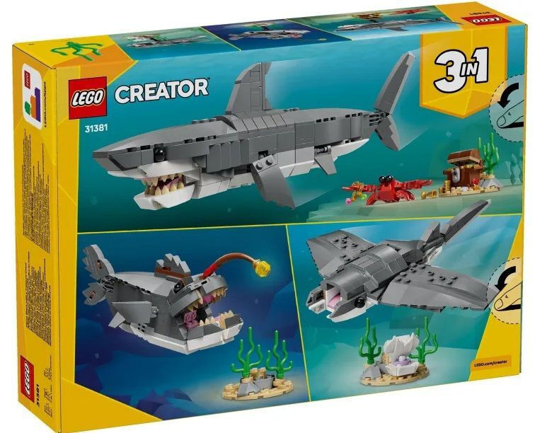 LEGO Creator 3-in-1 Fierce Shark with a Treasure Chest για 8+ Ετών 379τμχ 31381 - Image 7