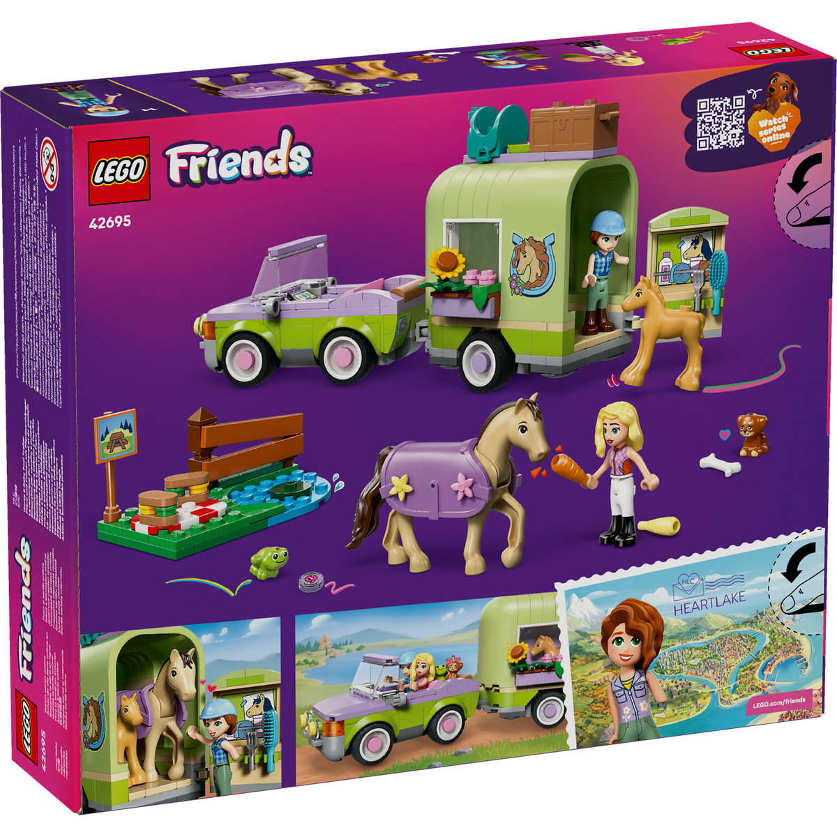 LEGO Friends Horse & Baby Foal Trailer για 7+ Ετών 279τμχ 42695 - Image 2