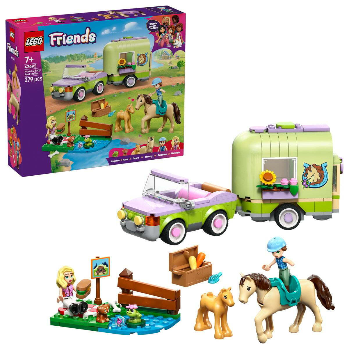 LEGO Friends Horse & Baby Foal Trailer για 7+ Ετών 279τμχ 42695 - Image 3