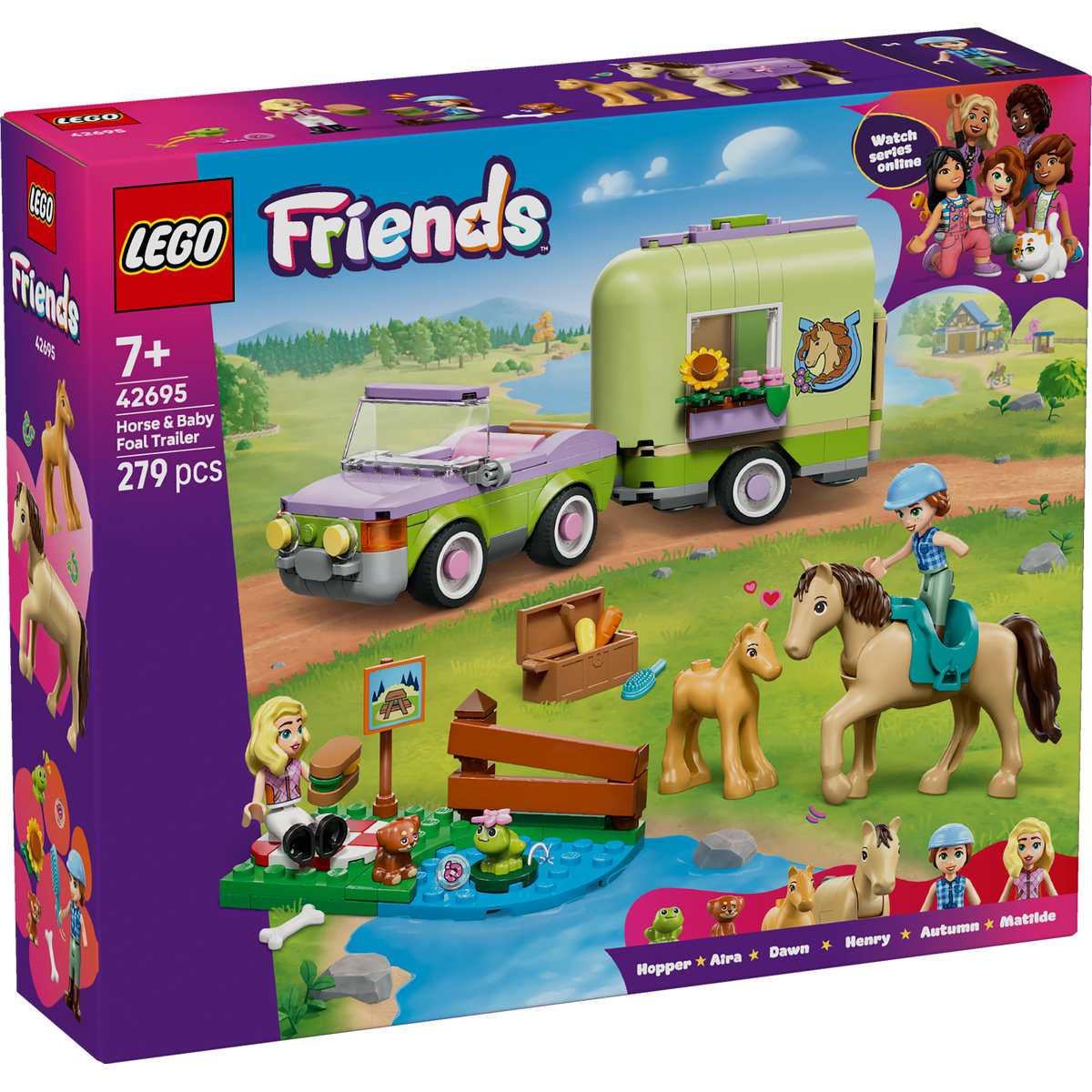 LEGO Friends Horse & Baby Foal Trailer για 7+ Ετών 279τμχ 42695 - Image 8