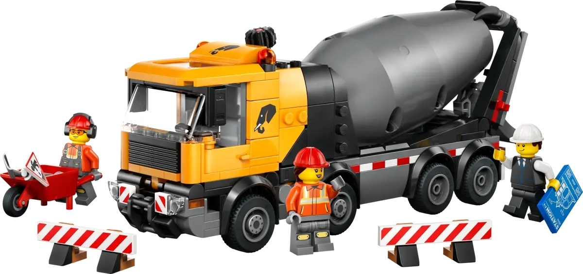 LEGO City Cement Mixer για 7+ Ετών 371τμχ 60478 - Image 2