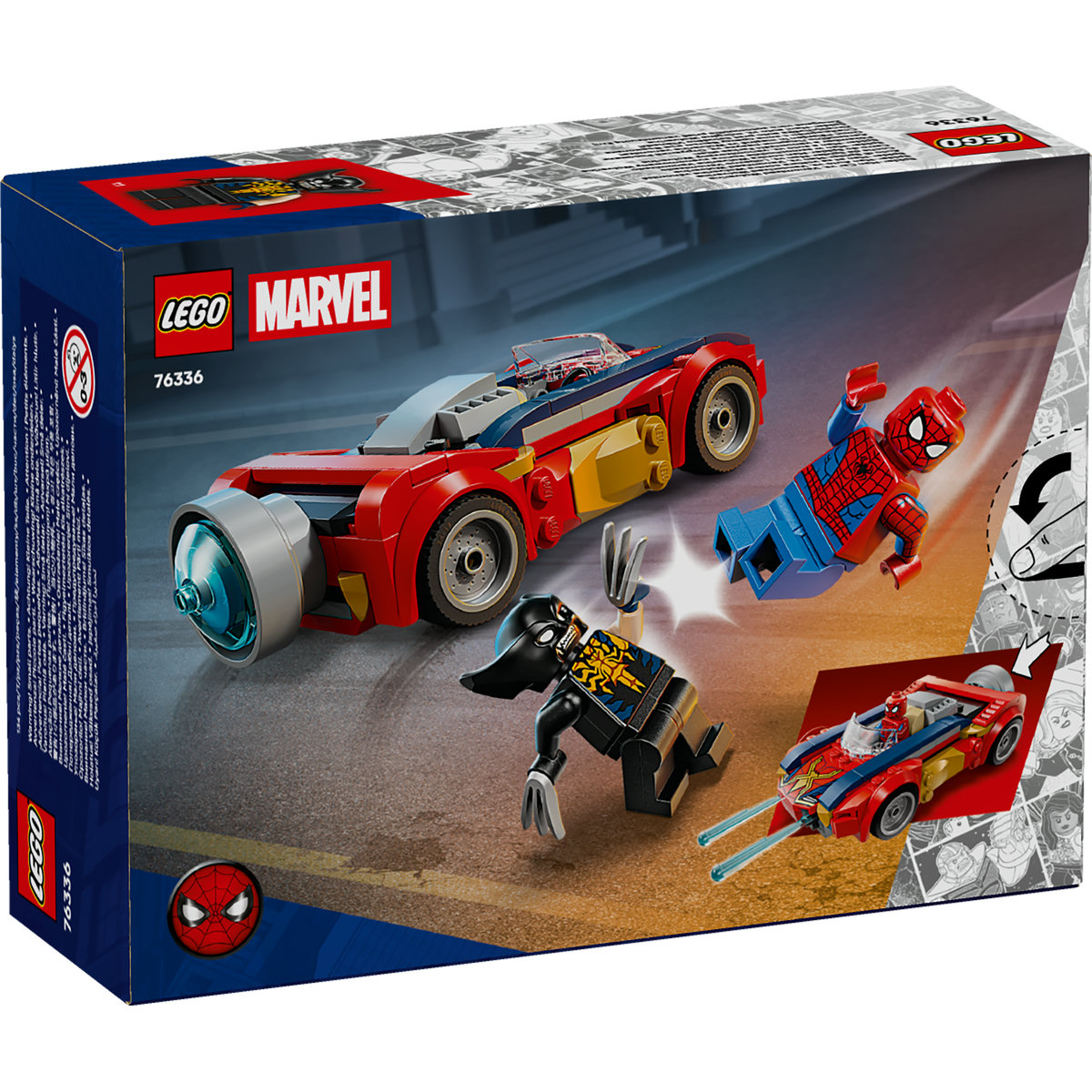 LEGO Marvel Spider-Man Car vs. Venomized Wolverine για 7+ Ετών 134τμχ 76336 - Image 2