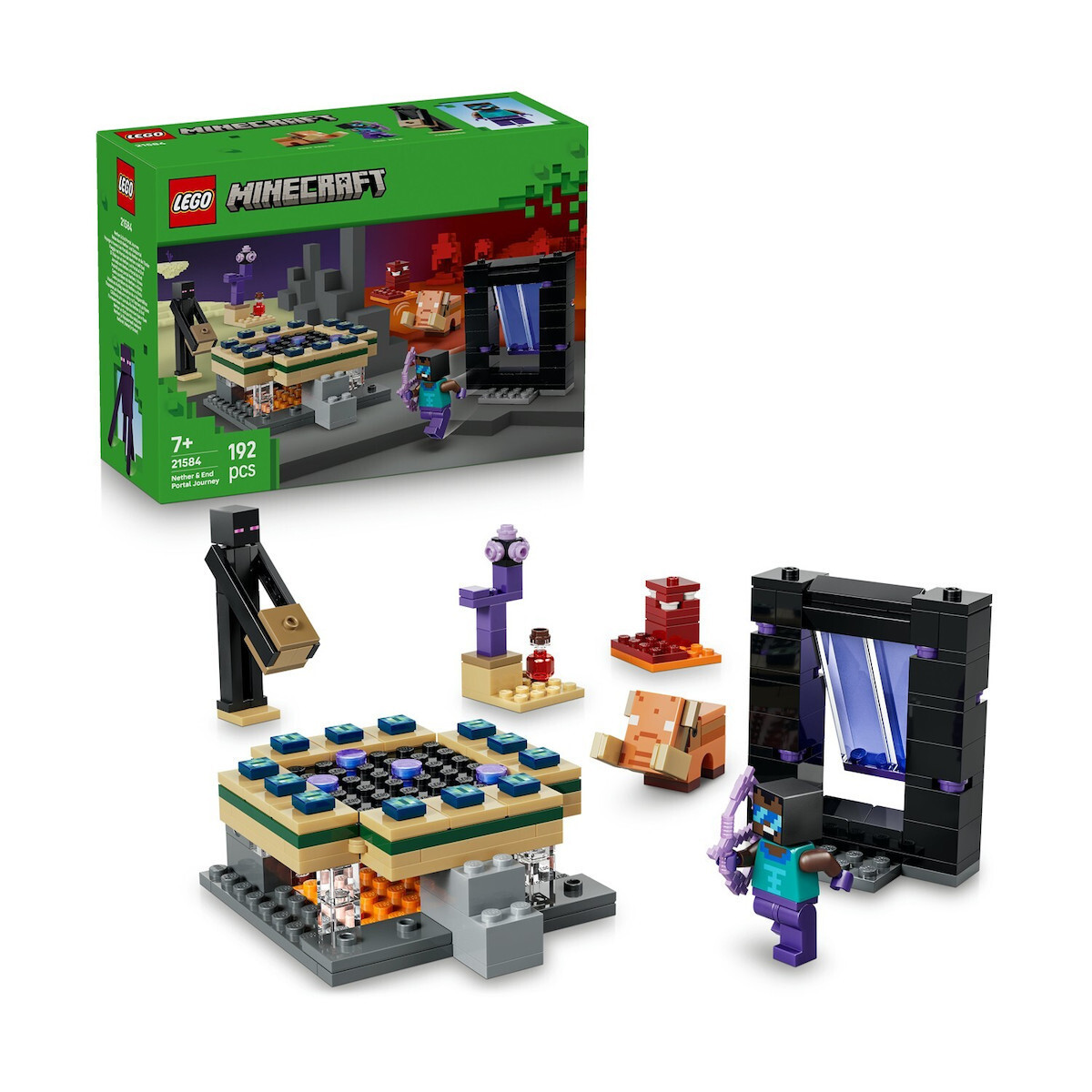 LEGO Minecraft Nether & End Portal Journey για 7+ Ετών 192τμχ 21584 - Image 2