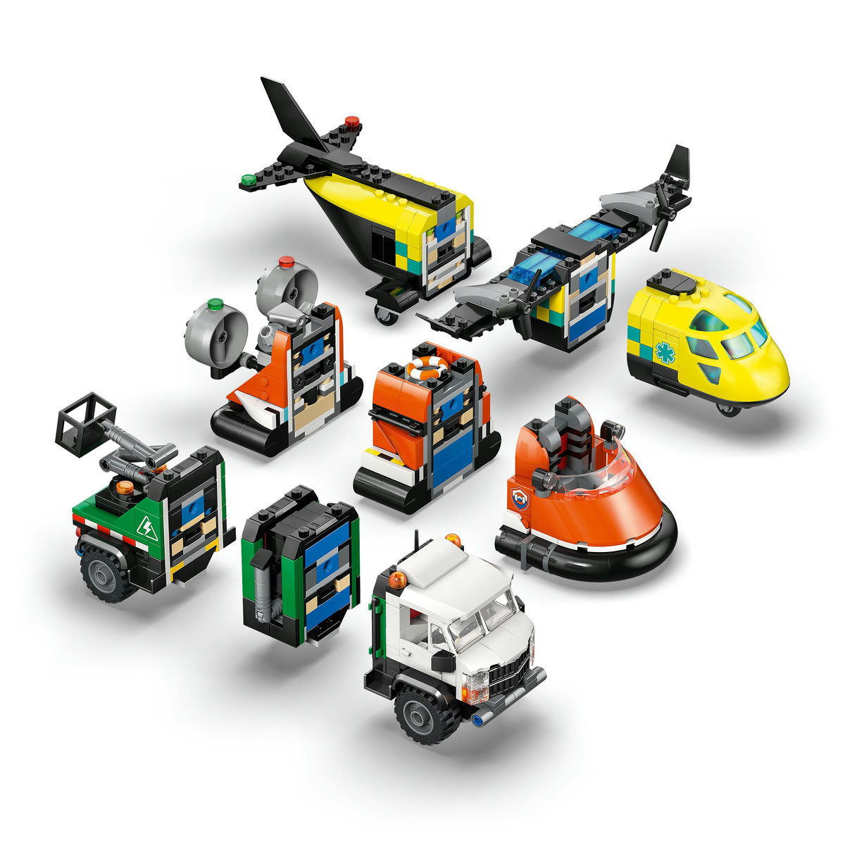 LEGO City Airplane, Service Truck & Hovercraft Remix για 7+ Ετών 990τμχ 60505 - Image 4