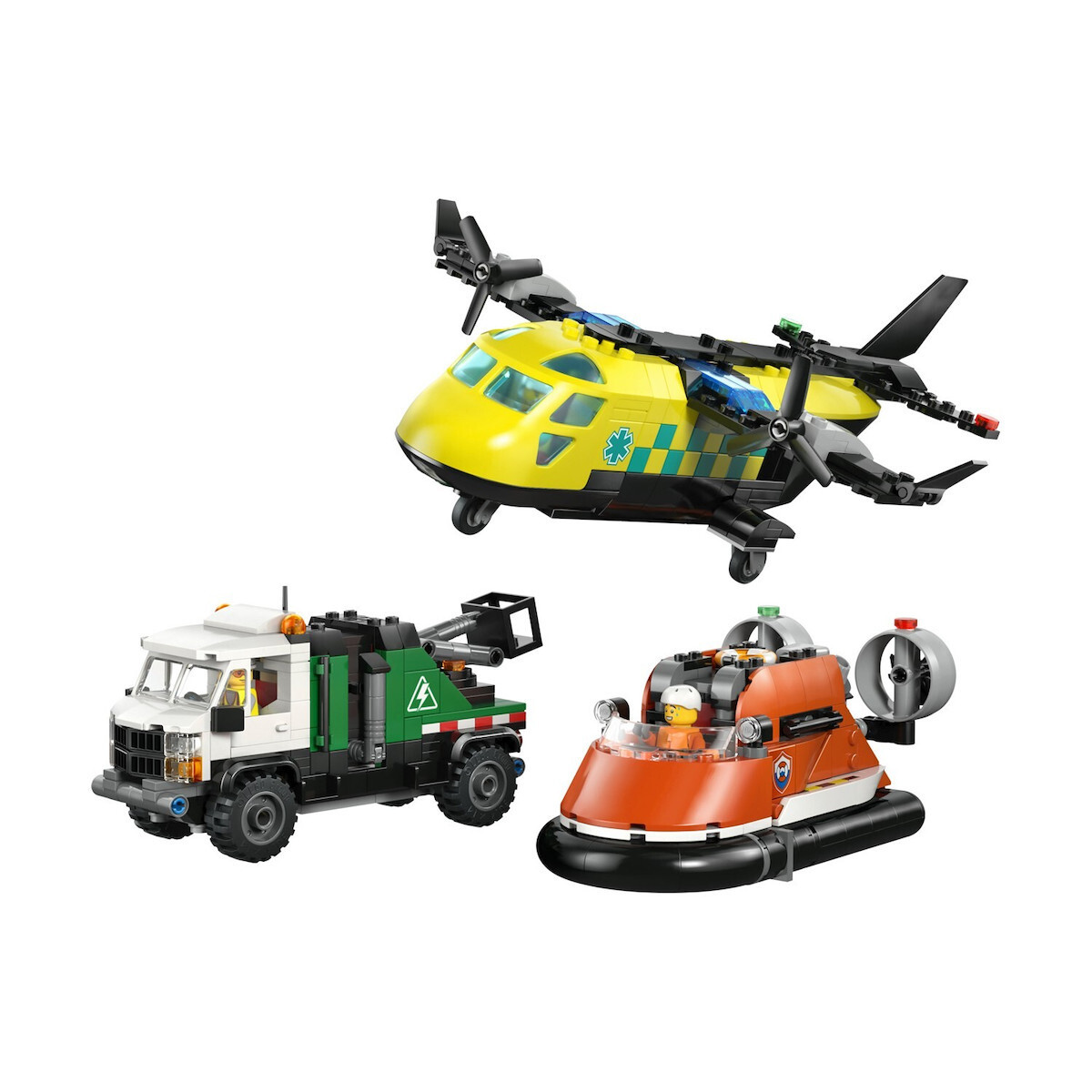 LEGO City Airplane, Service Truck & Hovercraft Remix για 7+ Ετών 990τμχ 60505 - Image 3