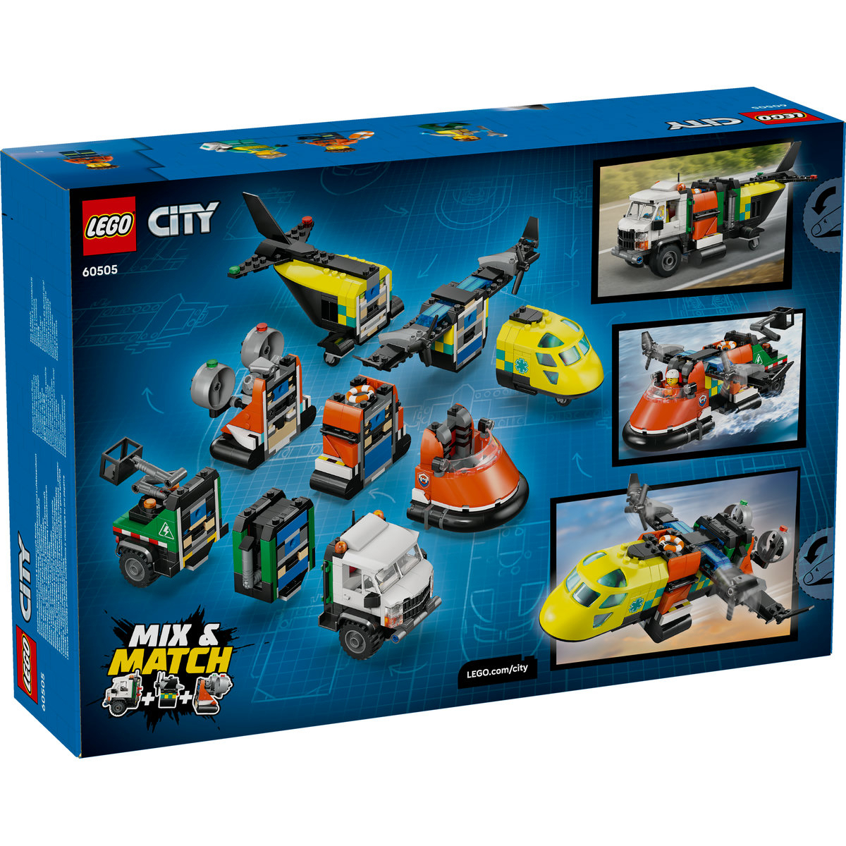 LEGO City Airplane, Service Truck & Hovercraft Remix για 7+ Ετών 990τμχ 60505 - Image 9